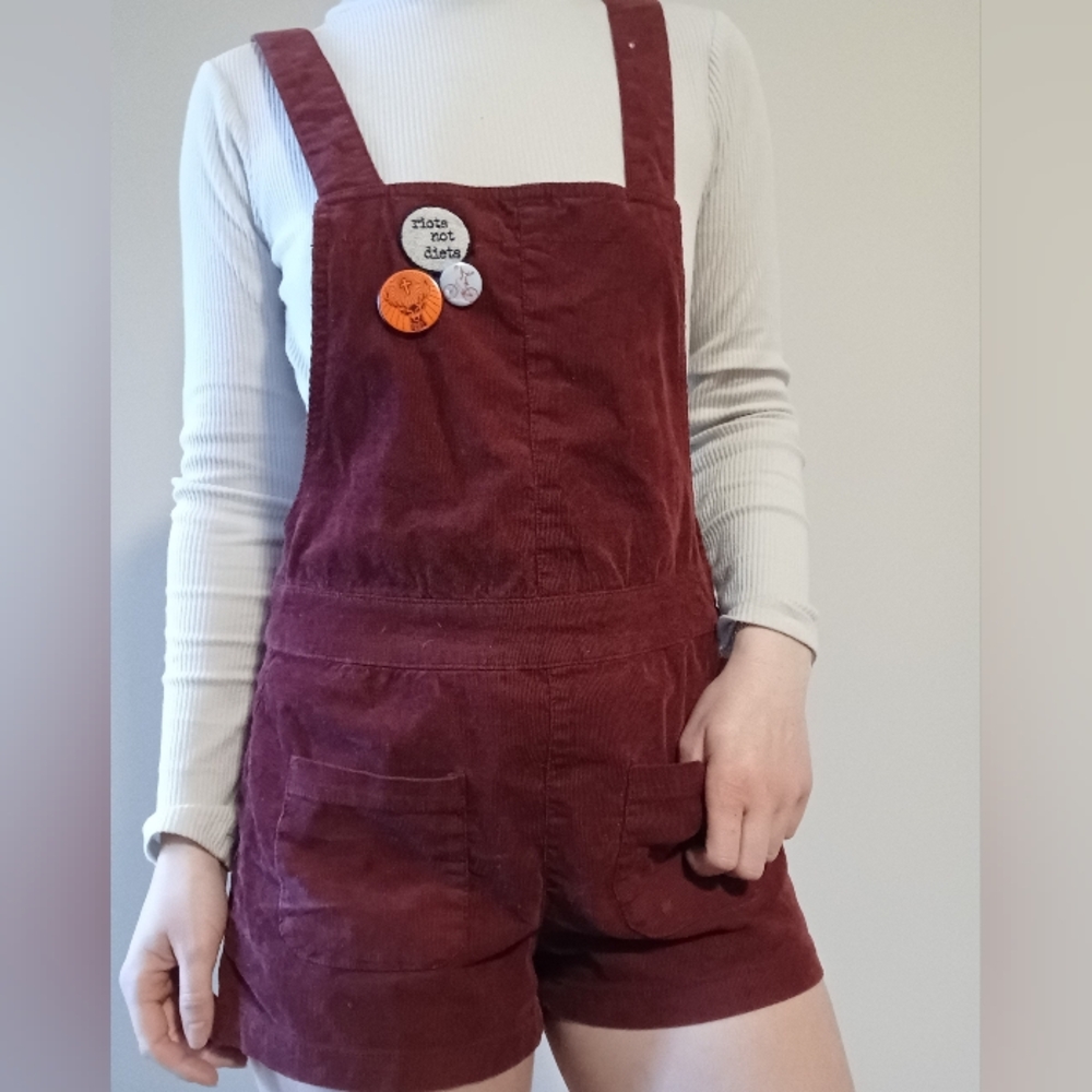 H&M Burgundy Overalls